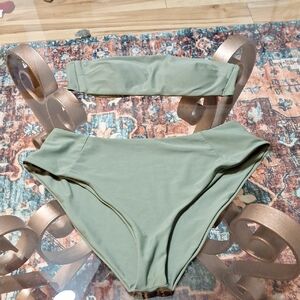 Olive Green Bikini Set